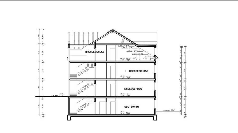 Grundrissbeispiel Schnitt