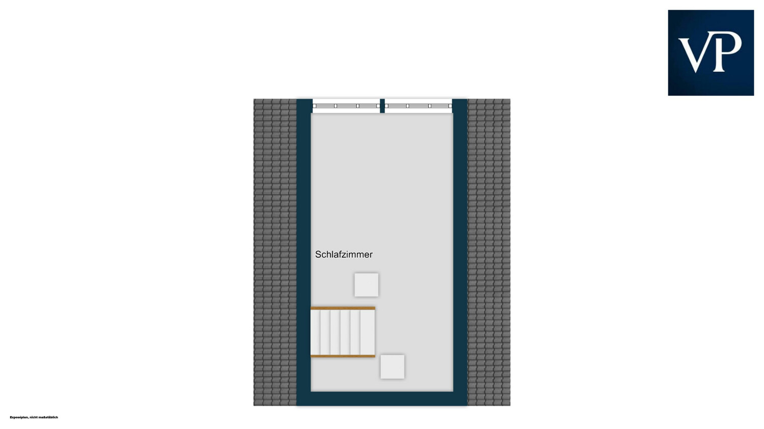 Ausgebauter Spitzboden/Dachgeschoss mit Atelierverglasung 4. Obergeschoss