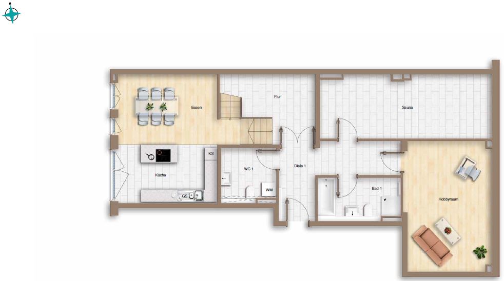 Grundriss KG + EG Grundriss KG + EG