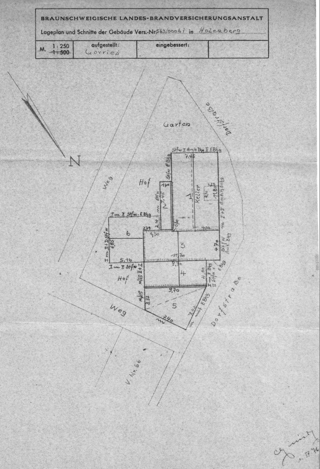 Grundriss gezeichnet