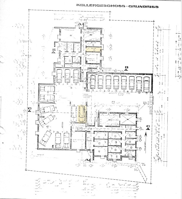 Grundriss Kellerund Stellplatz