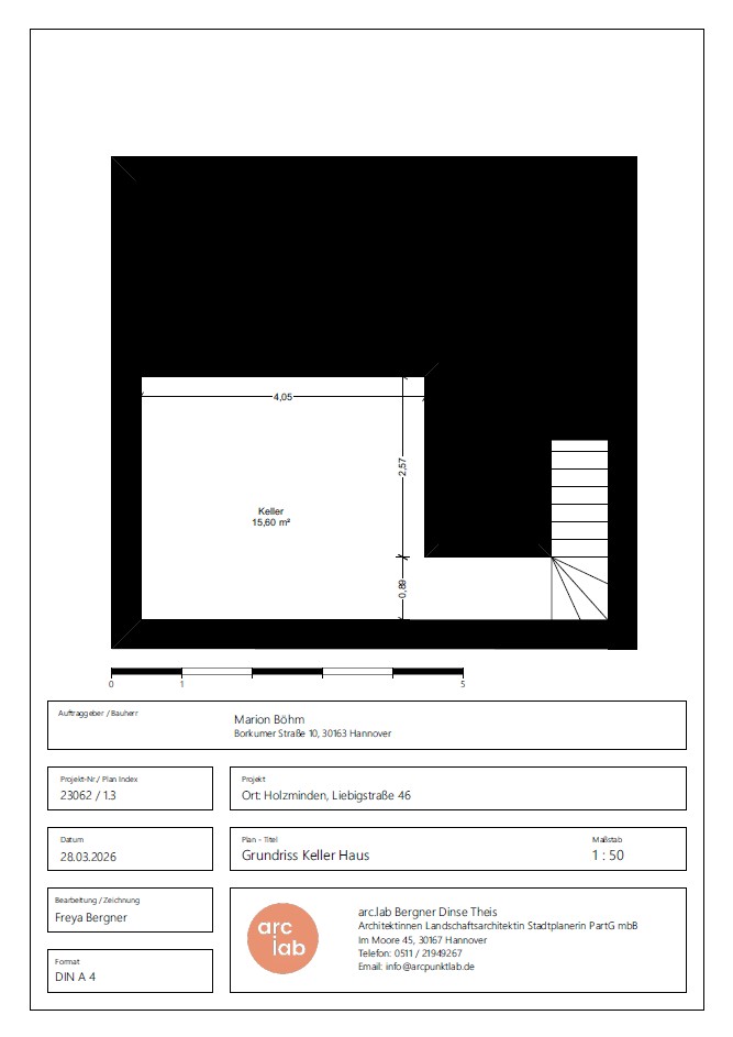 Grundriss Kellergeschoss