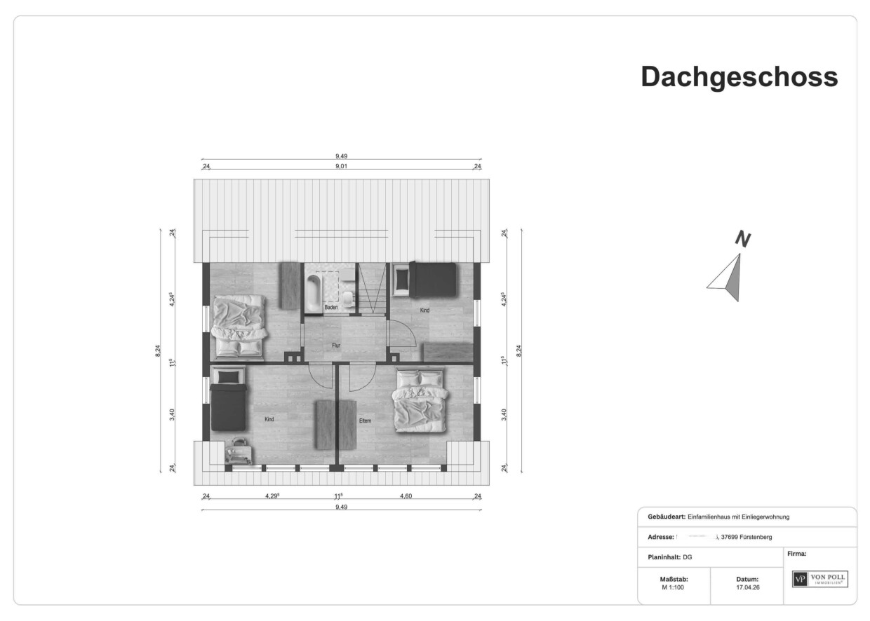 Grundrisse Dachgeschoss neu