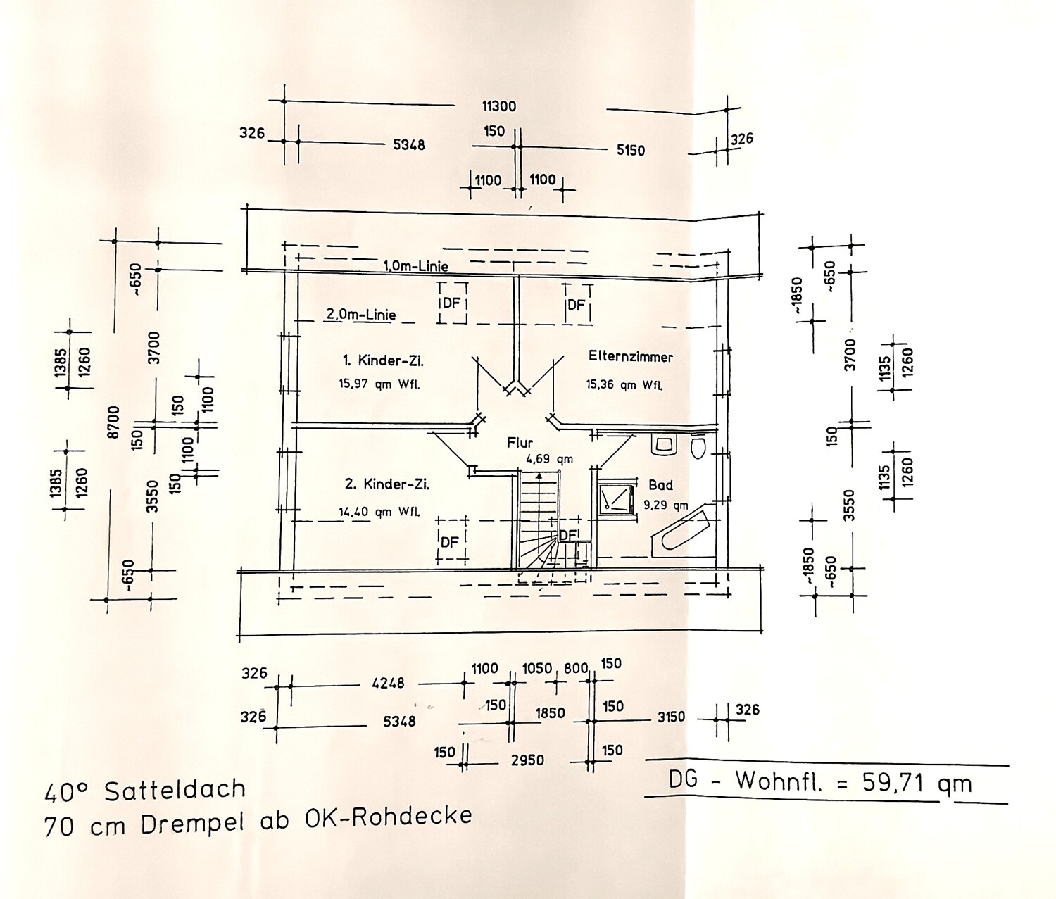 Grundriss Dachgeschoss