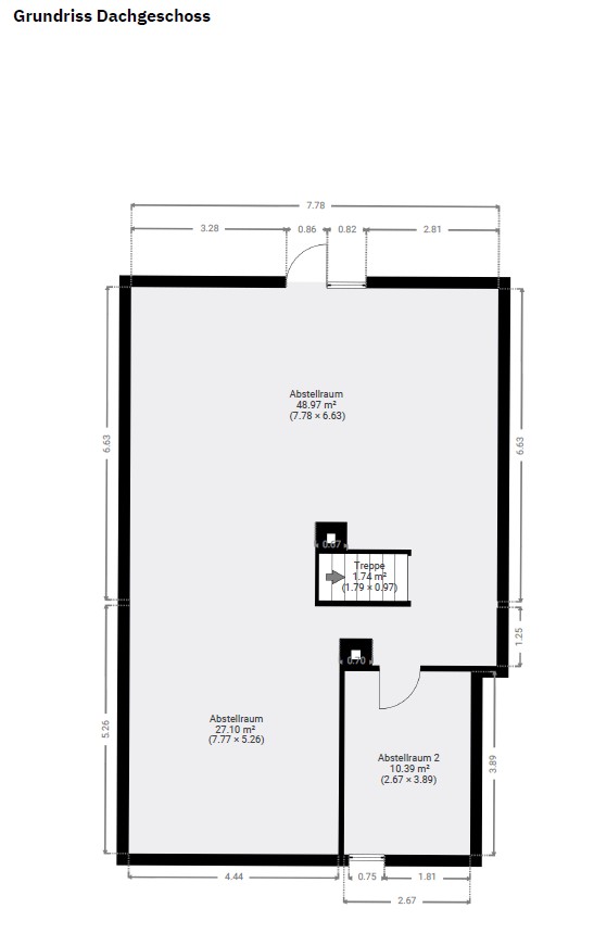 Grundriss Dachgeschoss
