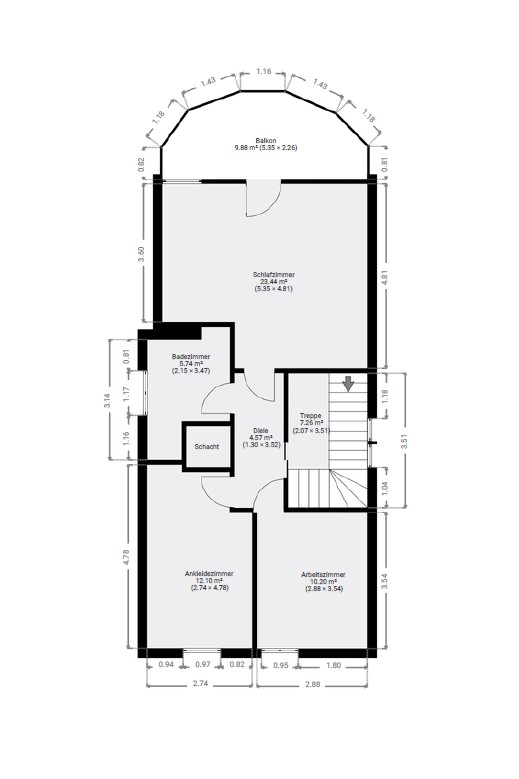 Grundriss Dachgeschoss