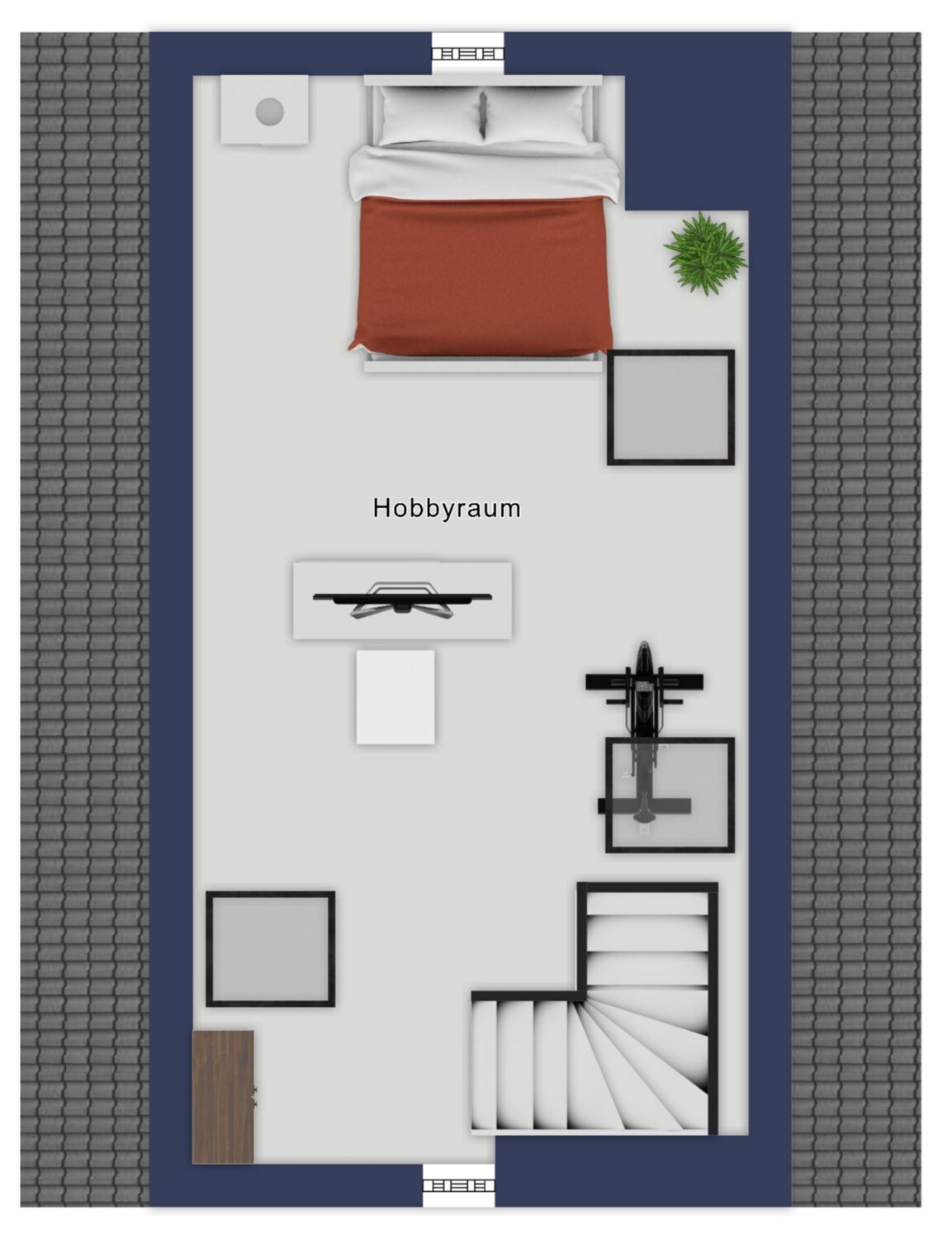 Grundriss Spitzboden