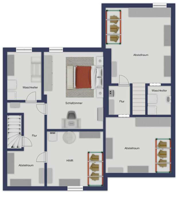 Kellergeschoss Haus 1+2