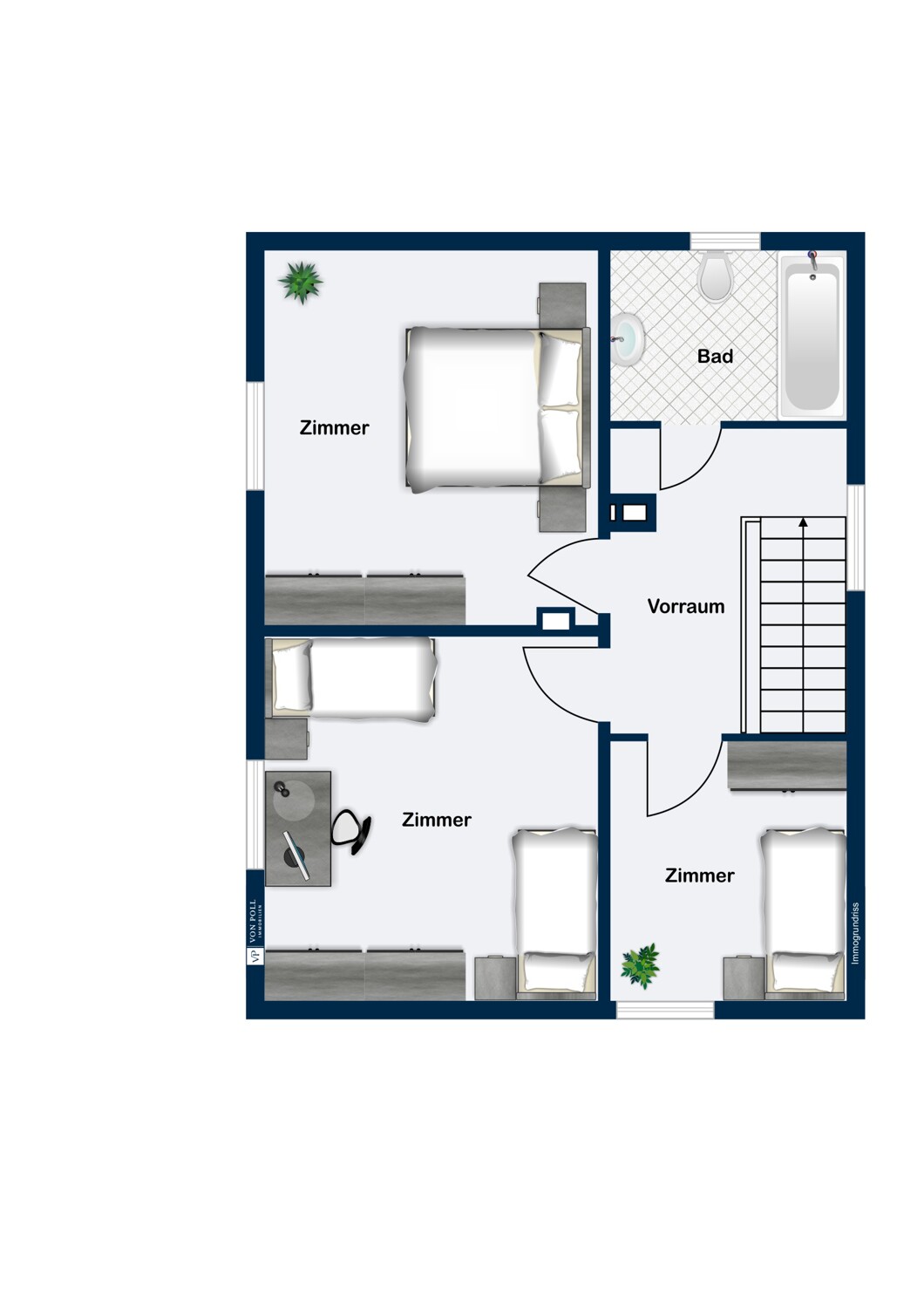 Grundriss OG Haus 1