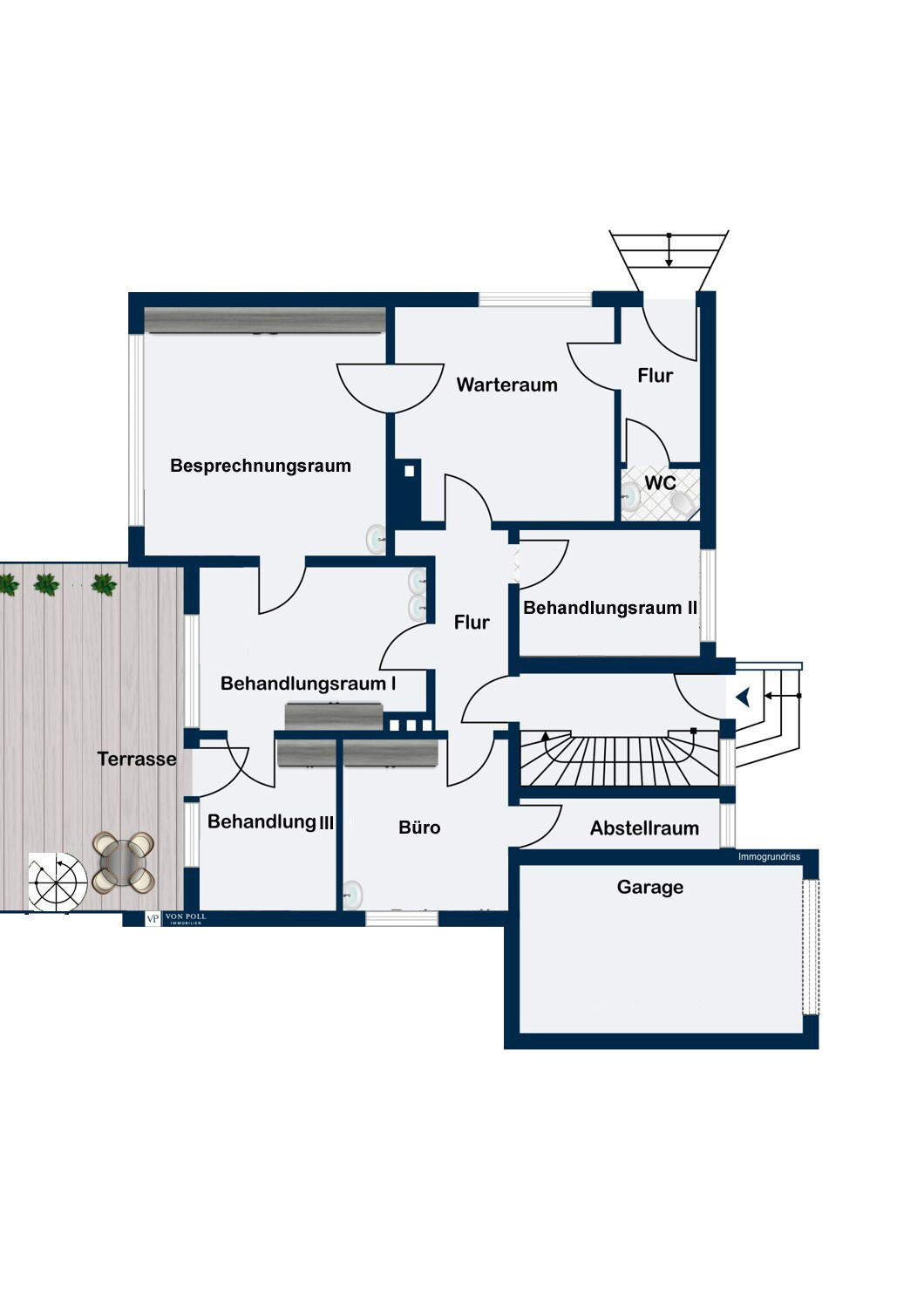 Grundriss Praxis / Erdgeschoss