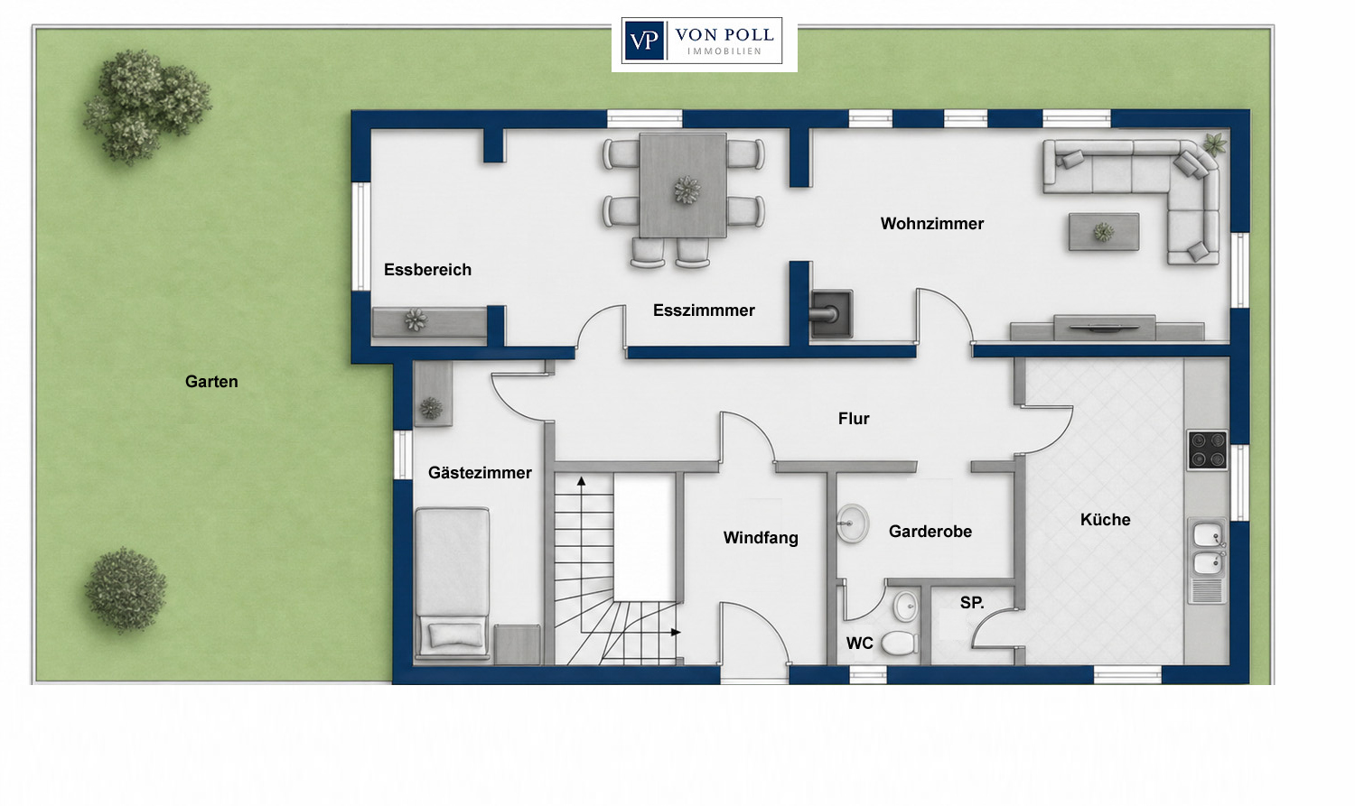 Grundriss EG Haupthaus