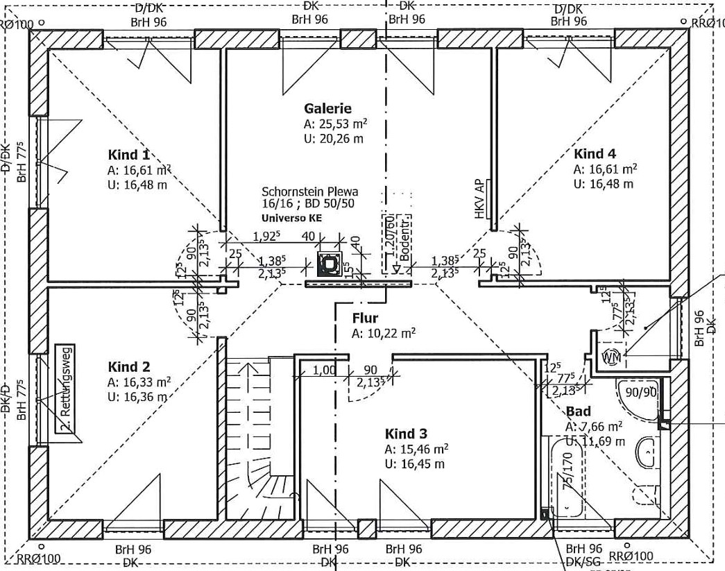 Grundriss Obergeschoss
