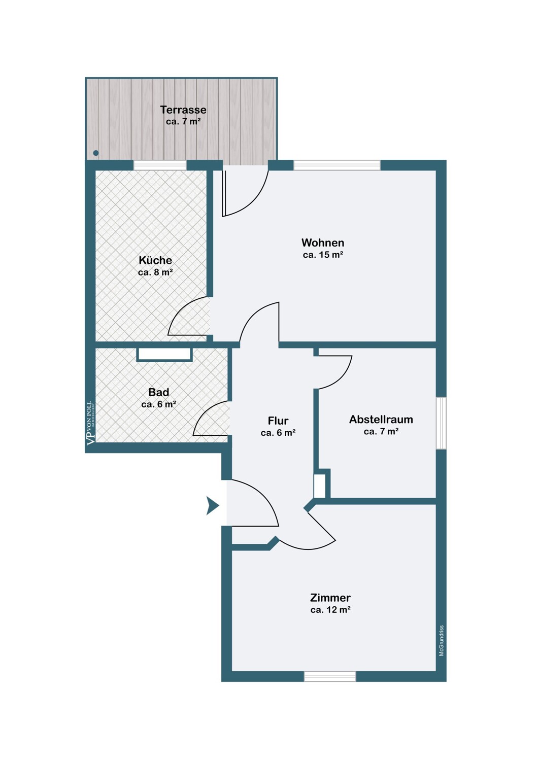 Grundriss Wohnung EG