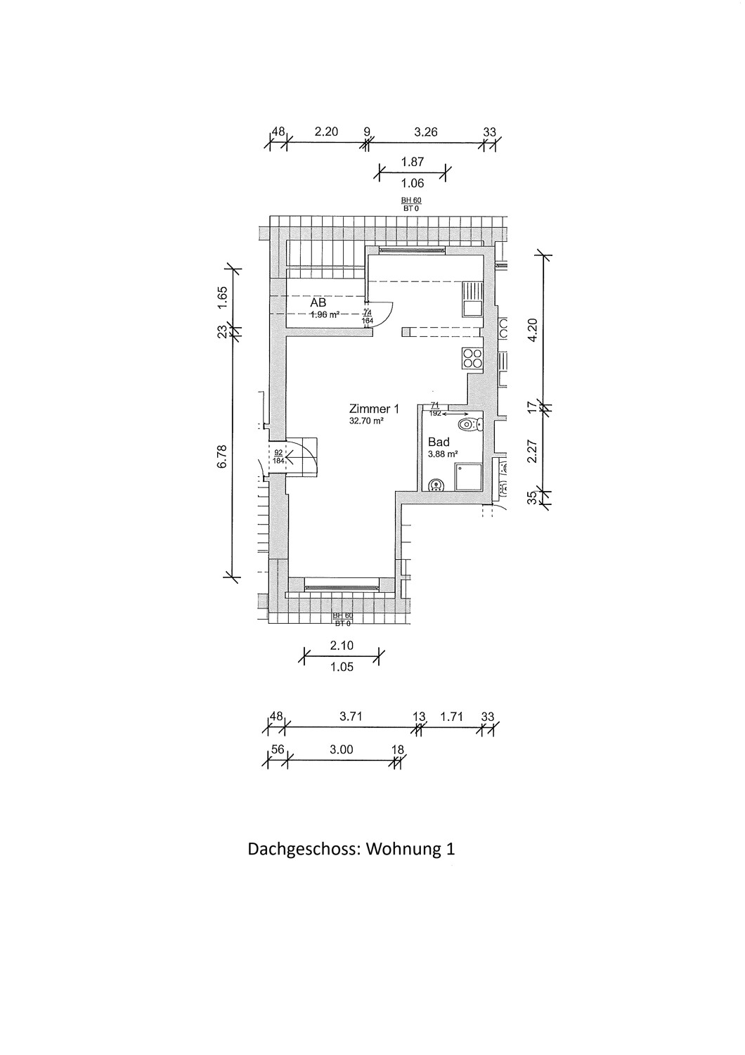 Wohnung 1 - Dachgeschoss
