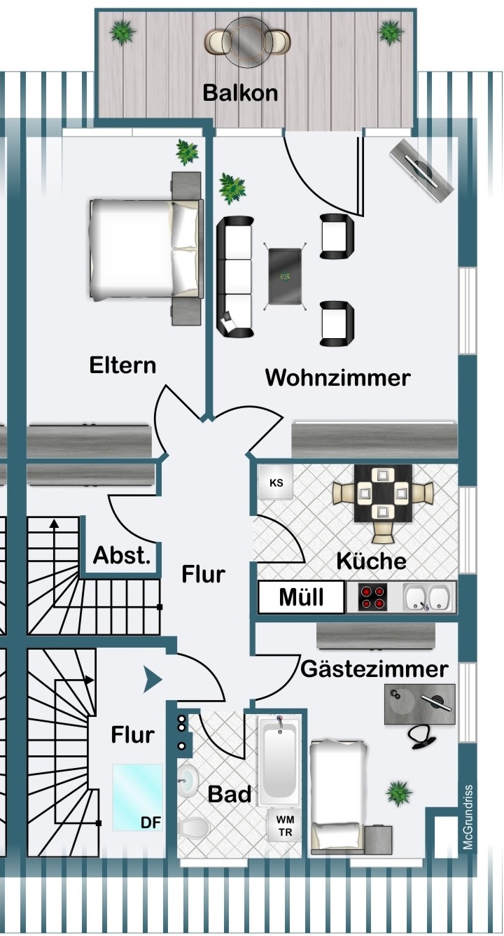 Dachgeschoss rechts