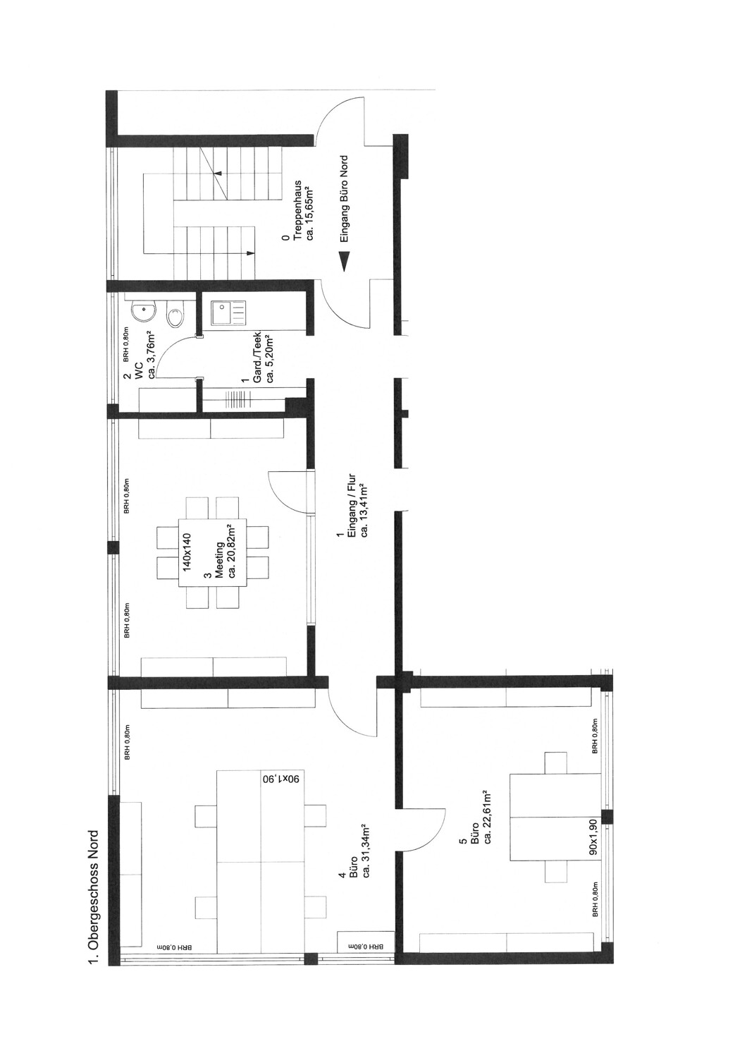 Grundriss 90m²