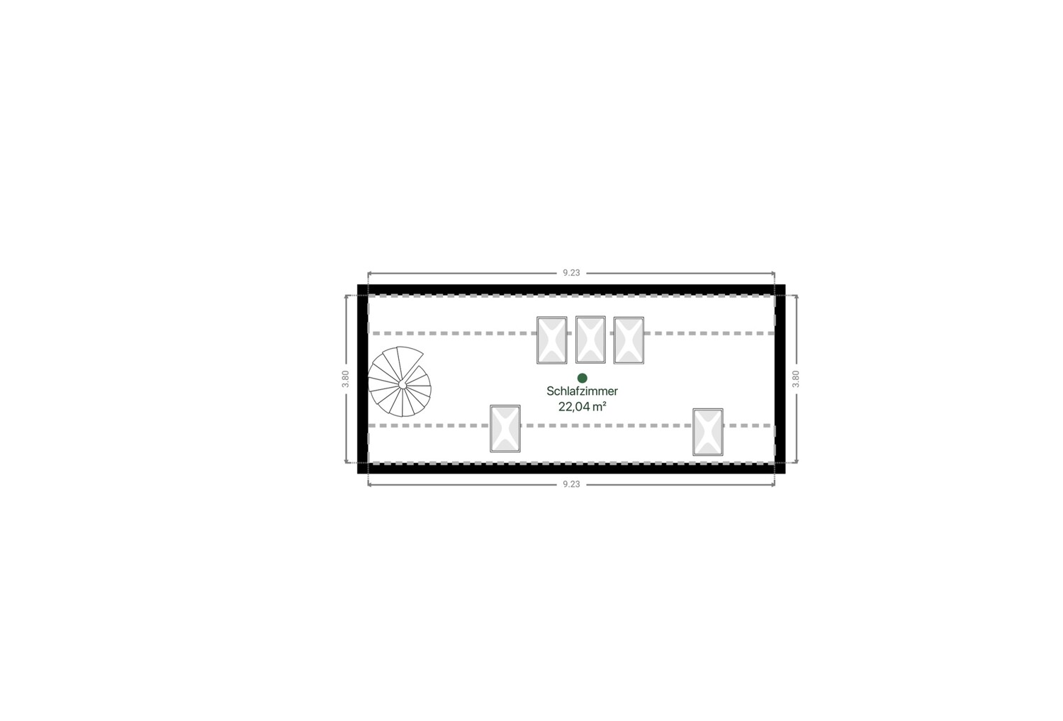 Grundriss Spitzboden