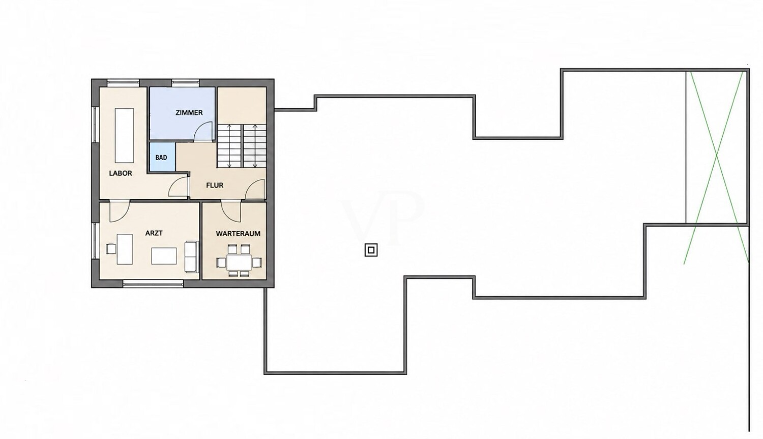 Freistehendes Einfamilienhaus mit Anbau im Bauhaus-Stil + großes Grundstück und herrlicher Aussicht
