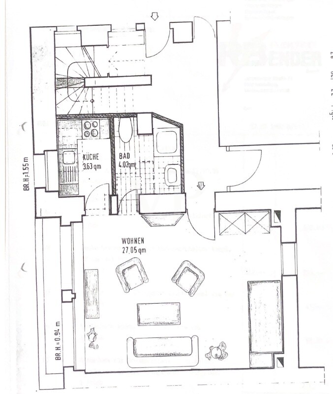 Grundriss Whg. Untergeschoss