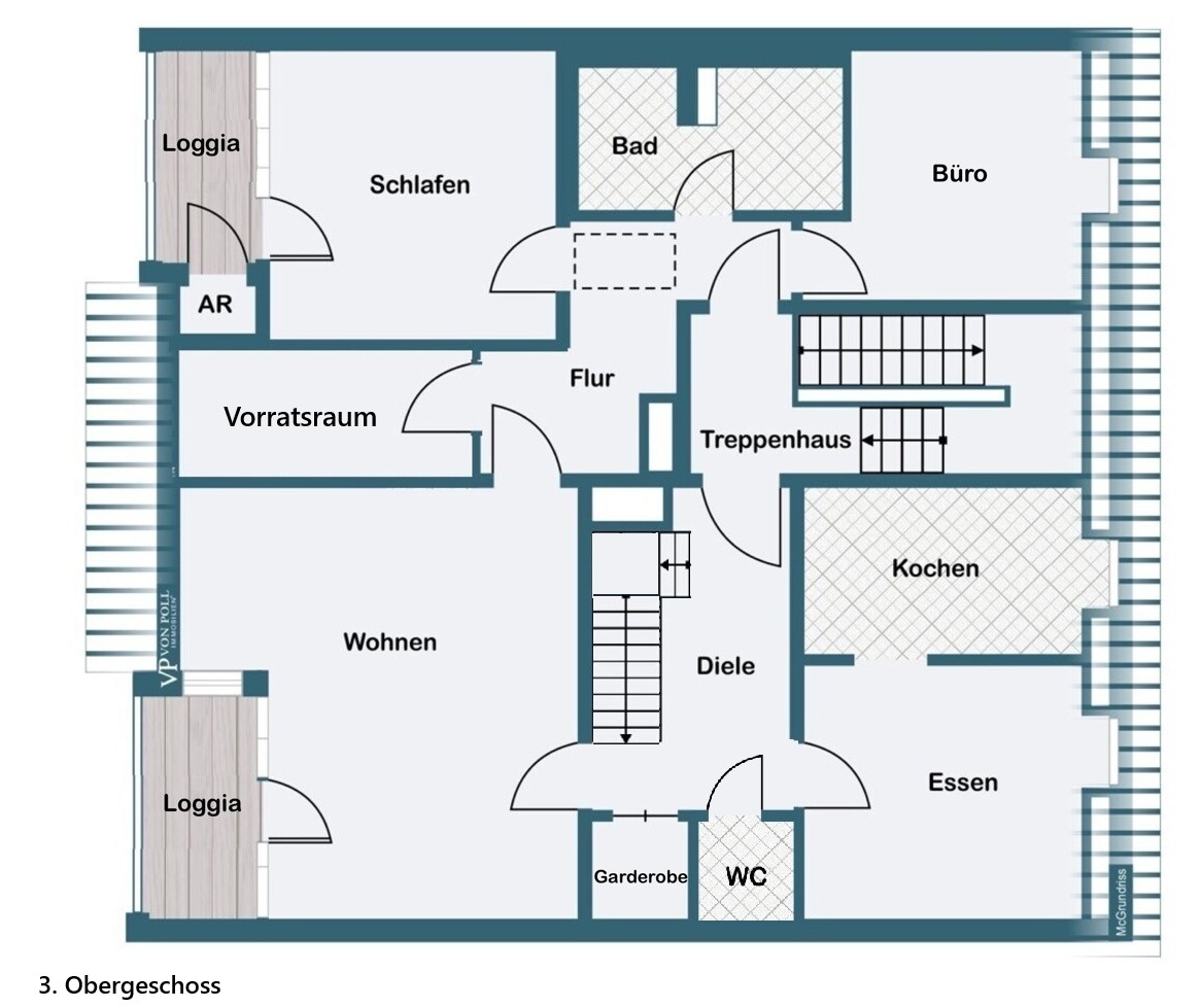Exklusive Maisonette-Wohnung in Augsburg – vielseitig nutzbar und großzügig geschnitten