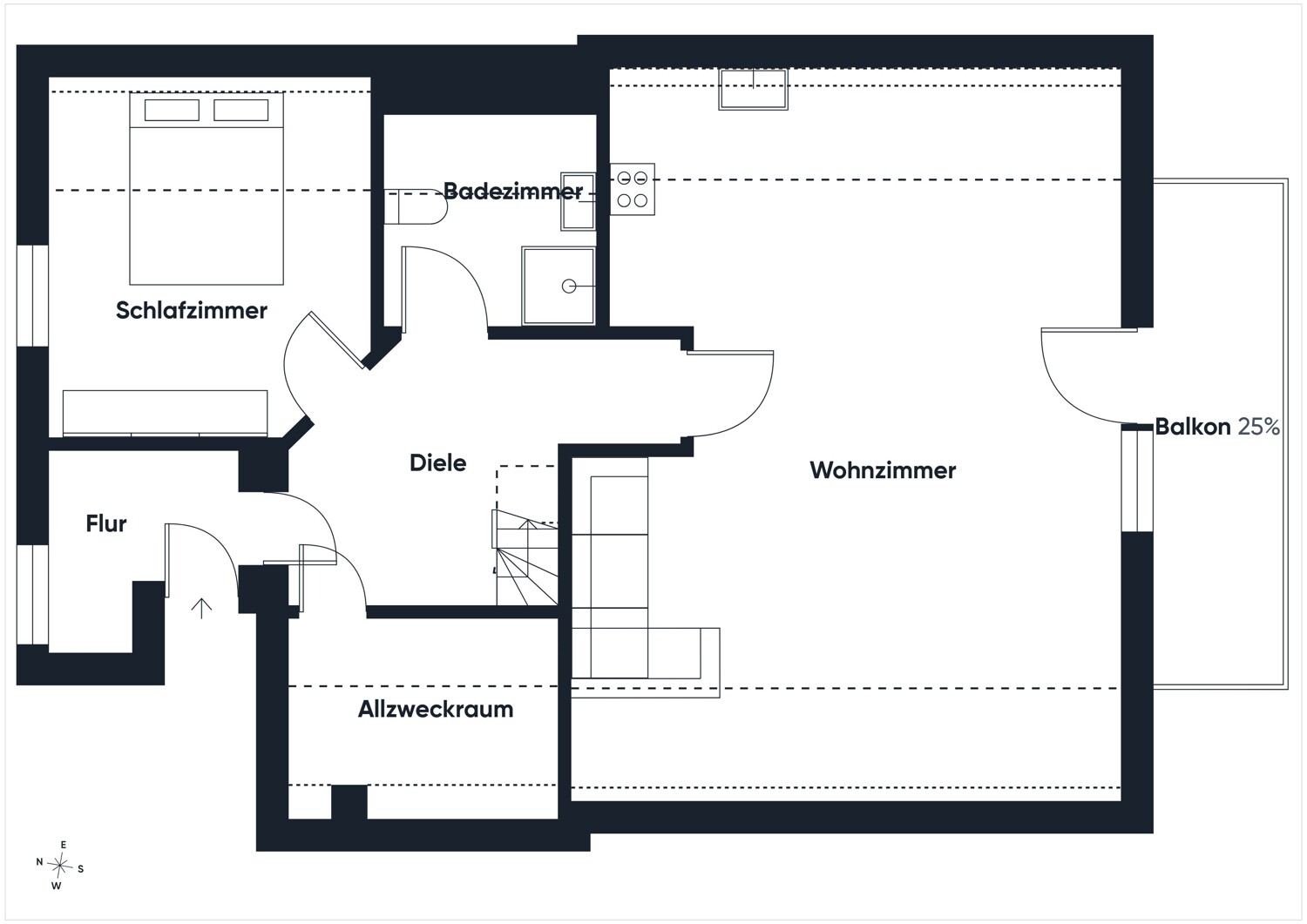 Ihr Rückzugsort am Meer - Obergeschosswohnung mit Maisonette-Option und sonnigem Balkon