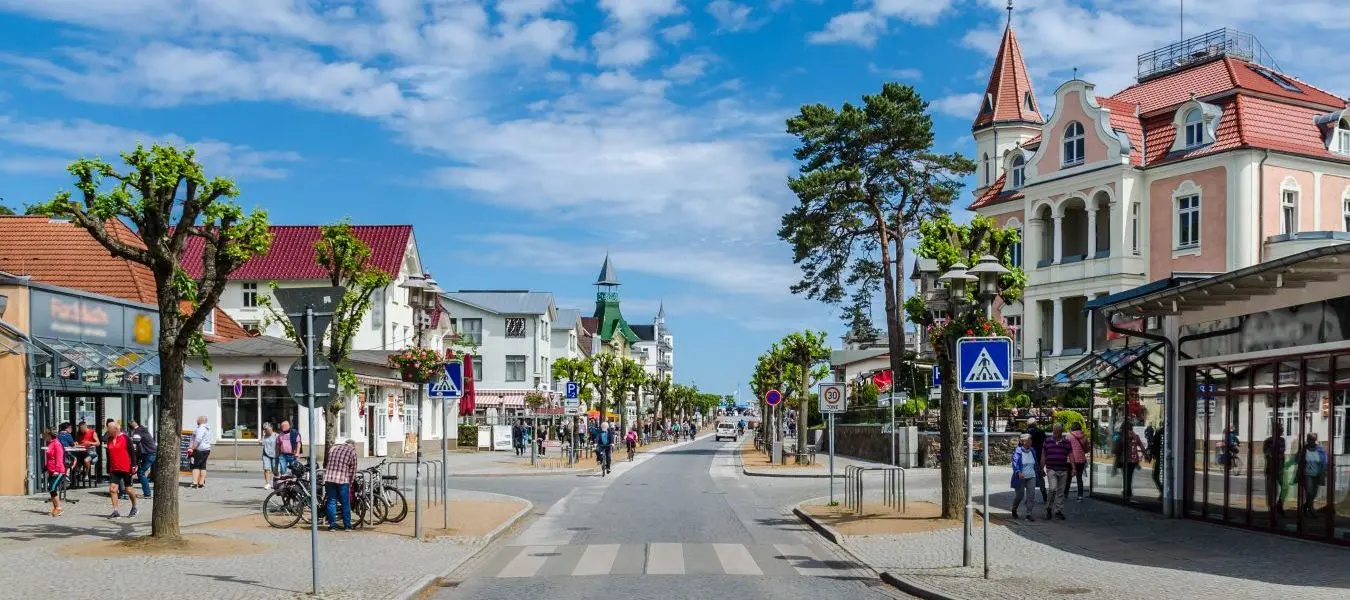 Neue Strandstraße in Zinnowitz Usedom