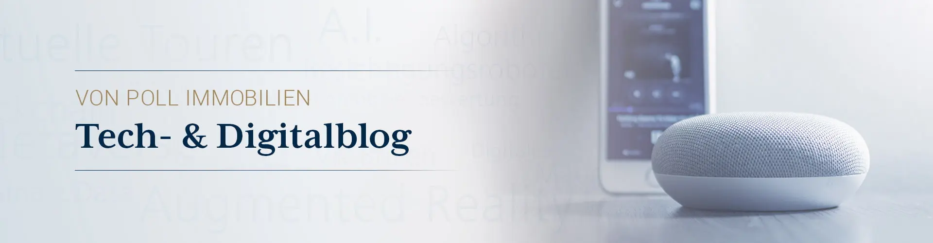 VON POLL IMMOBILIEN Blogue sobre tecnologia e digitalização - Colagem de imagens de cabeçalho